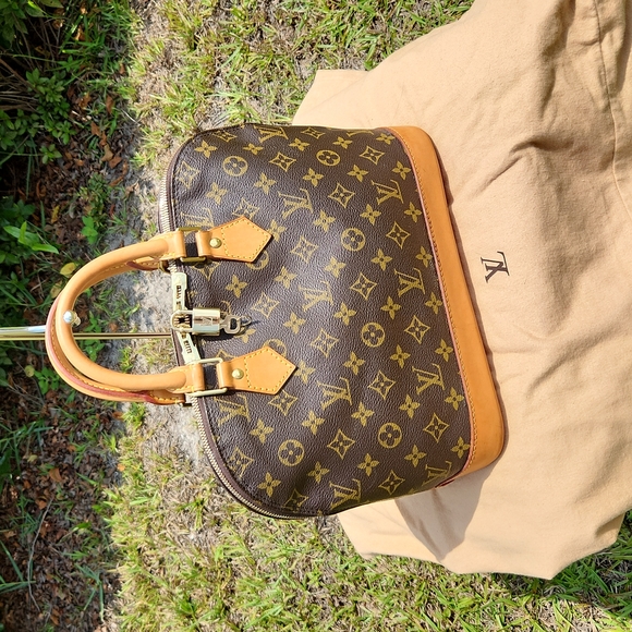 Authentic Louis Vuitton Monogram Speedy 30 Hand Bag Purse VI 1900 Vintage